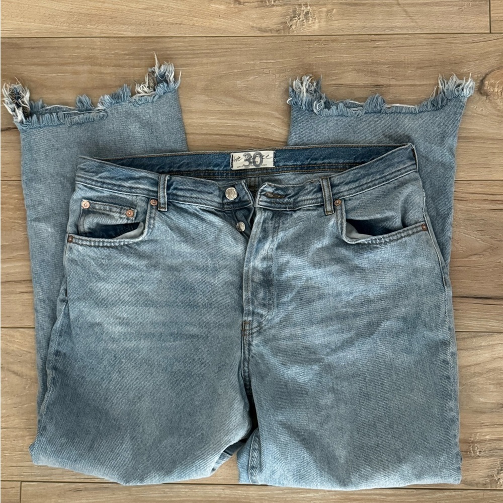 We the Free light wash jeans